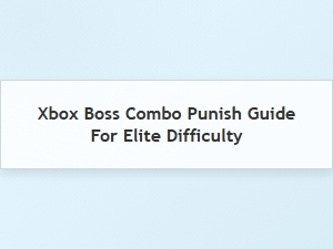 Xbox Boss Combo Punish Guide for Elite Difficulty
