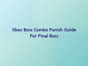 Xbox Boss Combo Punish Guide for Final Boss