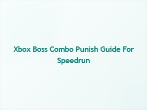 Xbox Boss Combo Punish Guide for Speedrun